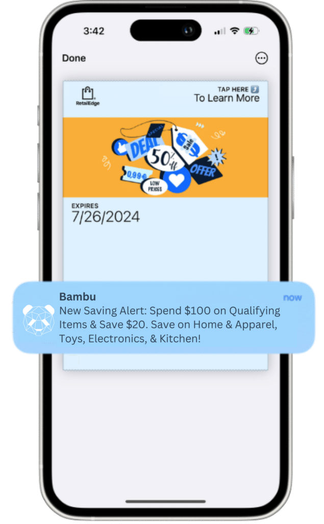 Digital Wallet Pass with notifications